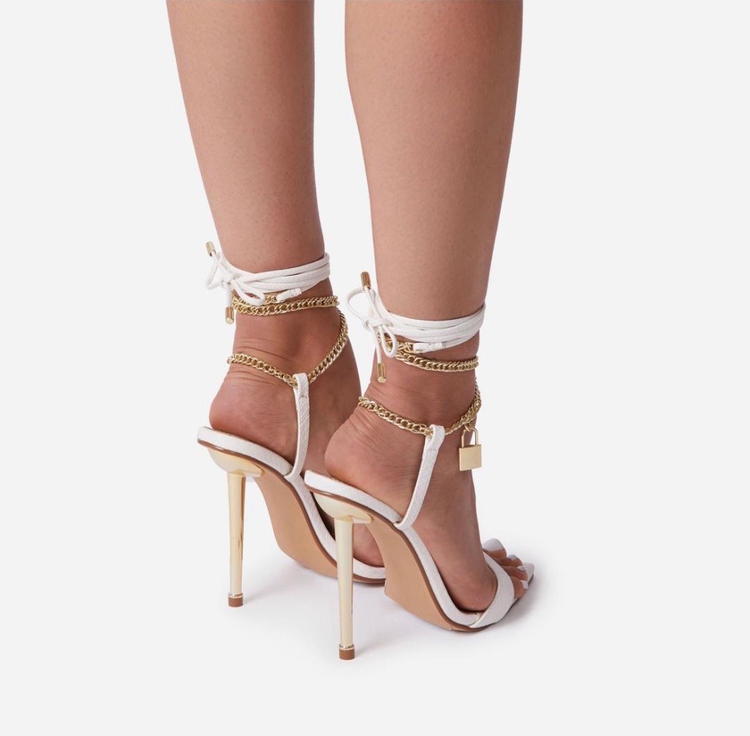 Lalita White Heel