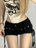 Tie-Up Slim Denim Short