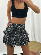 Tiered Ruffled Fairy Style Skirt