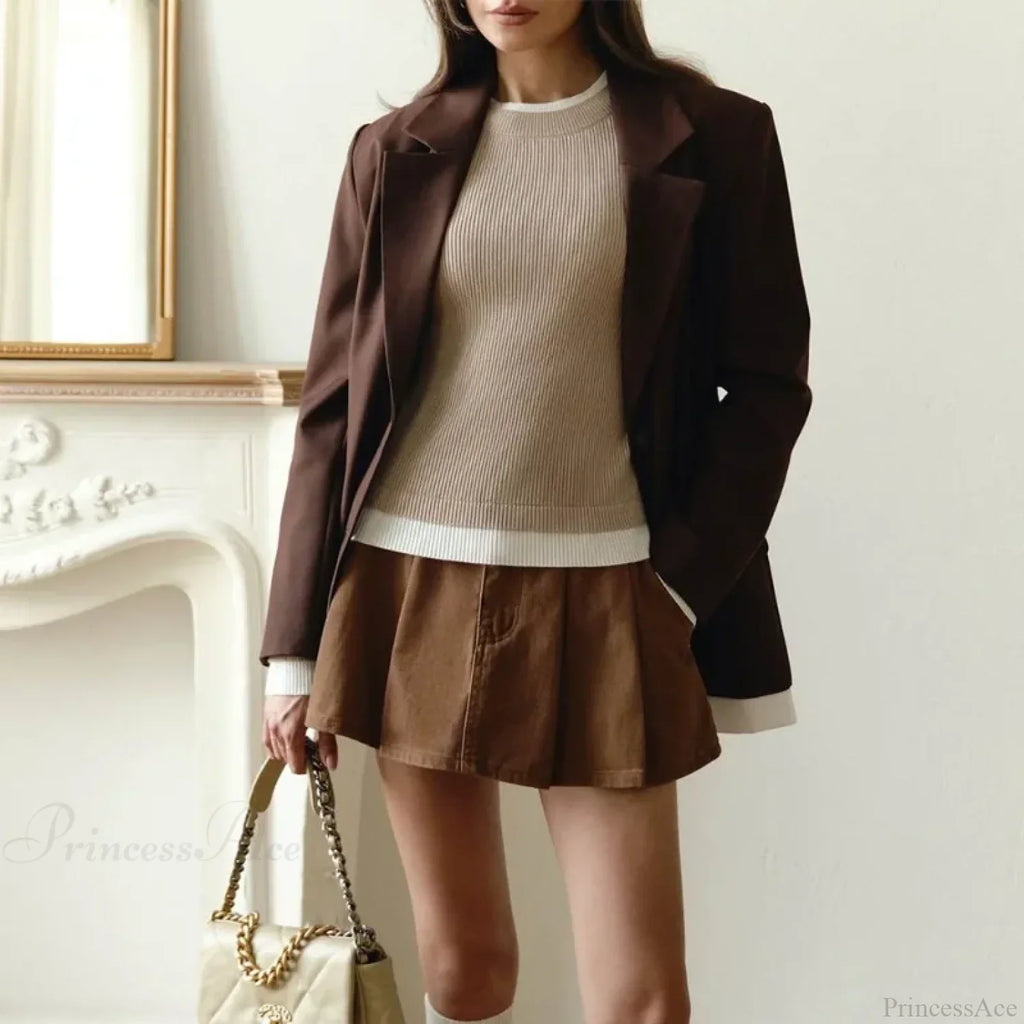 Tight Slim Long Sleeve O-neck Sweater