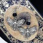 Tranquil Dove Ceramic Metal Circle Hoop Earring