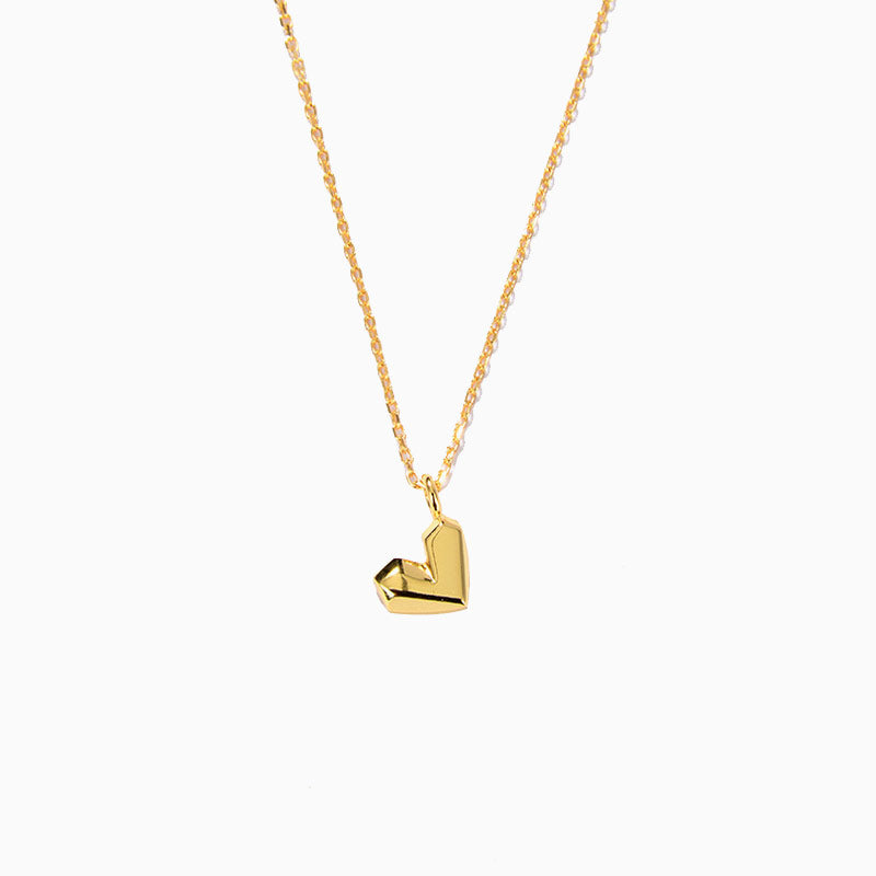 Gold Plated Sweetheart Pendant Necklace