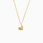 Gold Plated Sweetheart Pendant Necklace