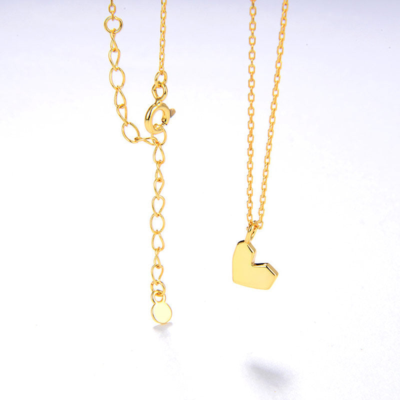 Gold Plated Sweetheart Pendant Necklace