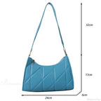 Trendy PU Leather Underarm Shoulder Bag