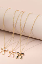 Triple Layer Bowknot Necklace