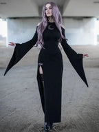 Trumpet Sleeve Lunar Maxi Dress