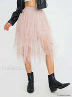 Tulle Multi-Layer Mesh Skirt
