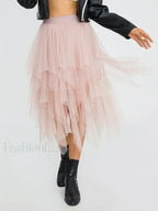 Tulle Multi-Layer Mesh Skirt