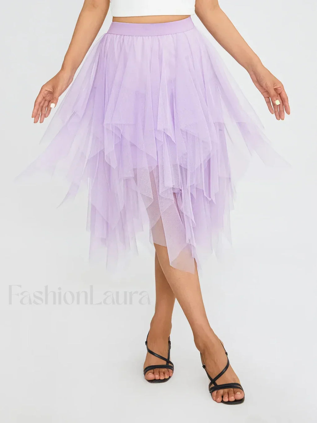 Tulle Multi-Layer Mesh Skirt