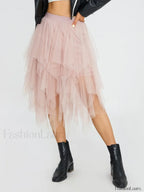 Tulle Multi-Layer Mesh Skirt