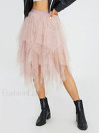 Tulle Multi-Layer Mesh Skirt