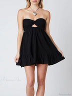 Twisted Cut-Out Mini Dress