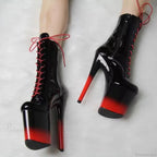 Ultra-thin Tall Steel Tube Nightclub Short Boot