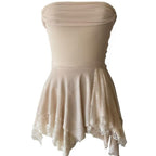Sugar Sheer Mesh Open Back Mini Dress