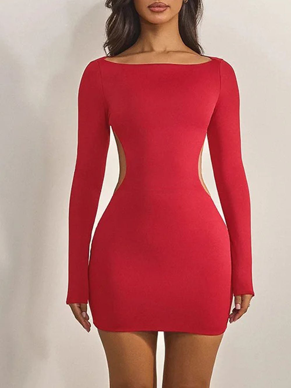 Valeria Backless Bow Mini Dress