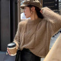| Oversized knit sweater