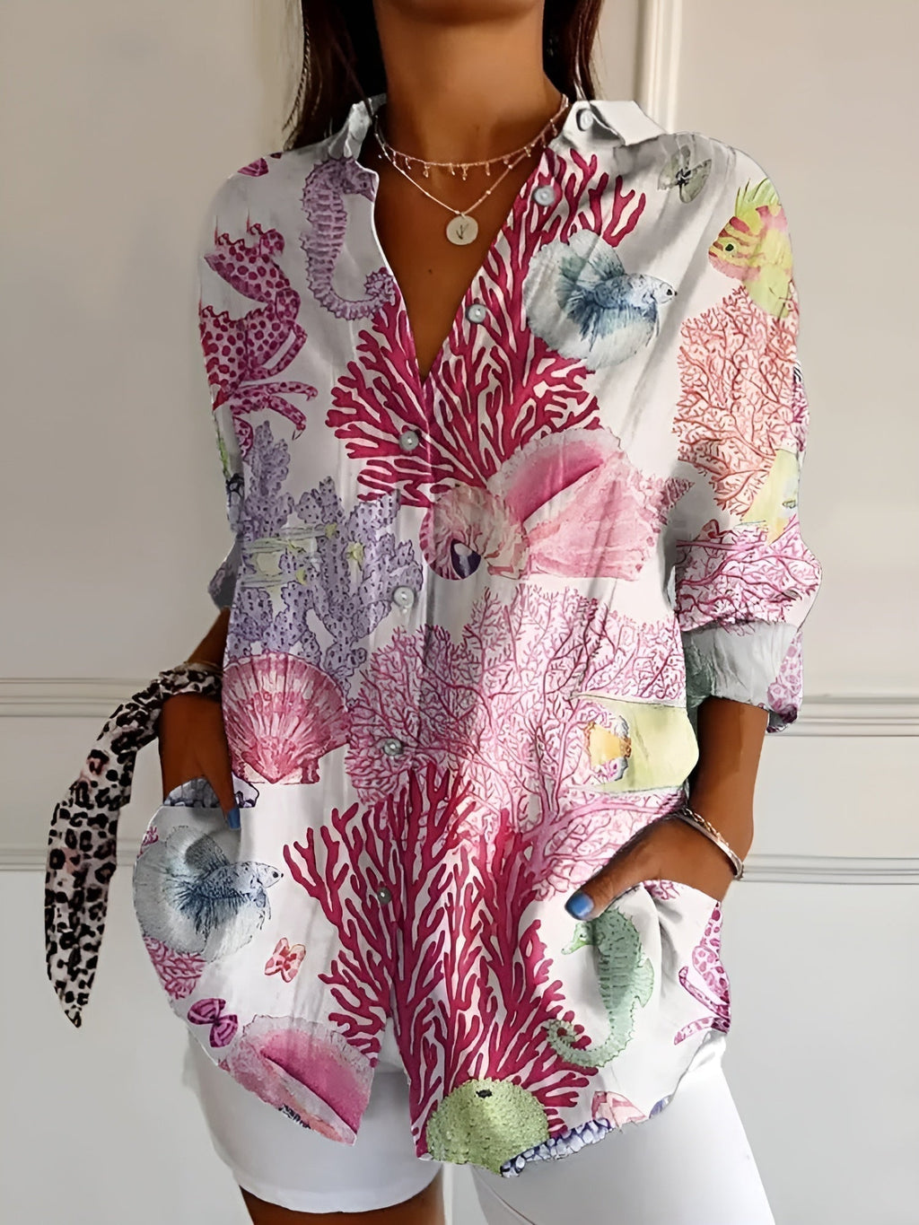 | Elegant Floral Shirt