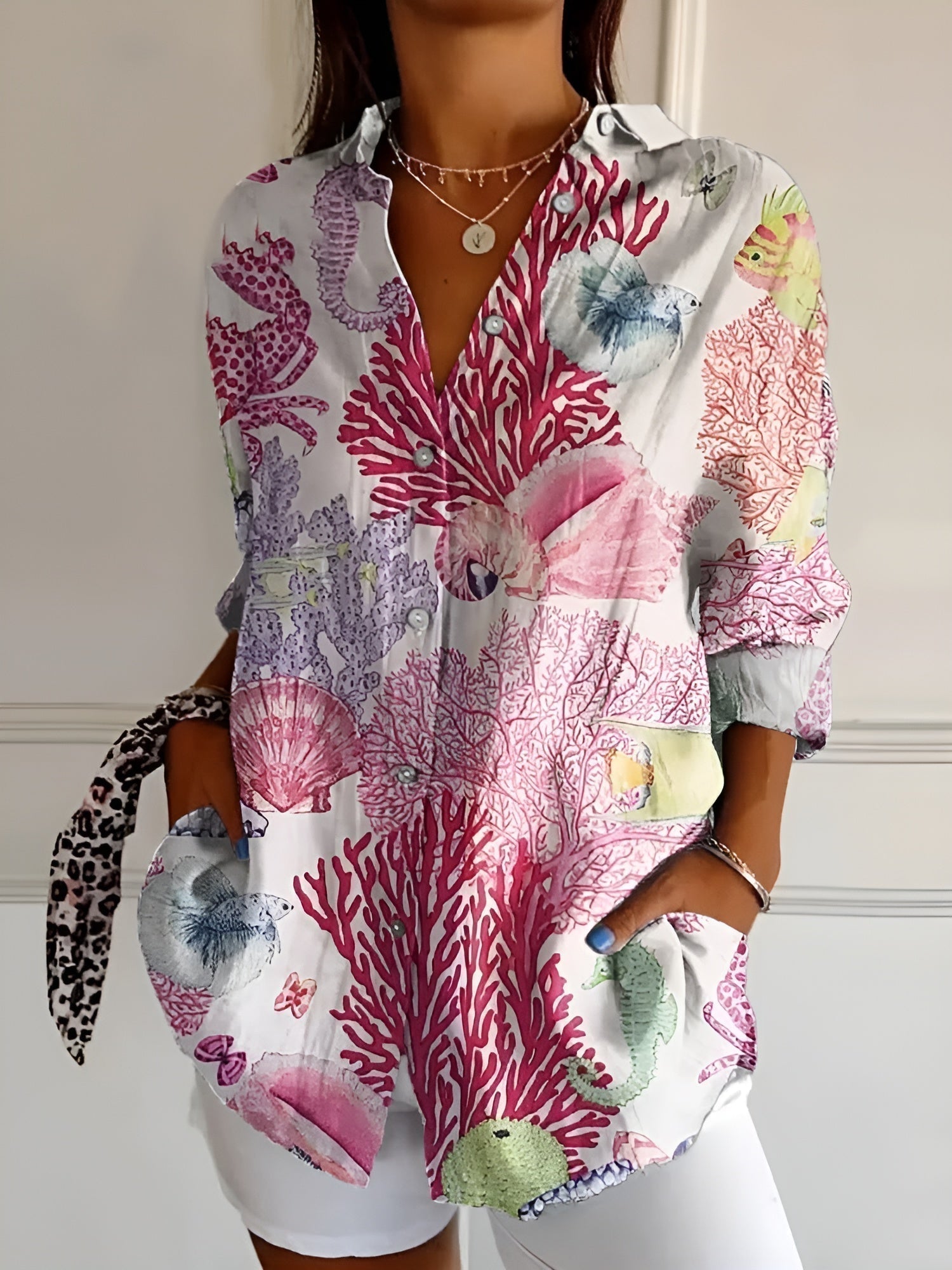 | Elegant Floral Shirt