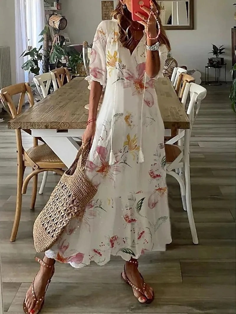 Nerea Boutique Bohemian Dress for Women Elevated Occasion Wear
