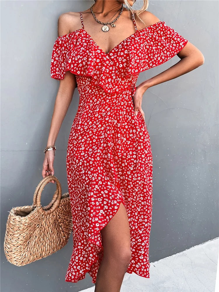 Wanda Timeless Floral Summer Dress Evening Wear Edit