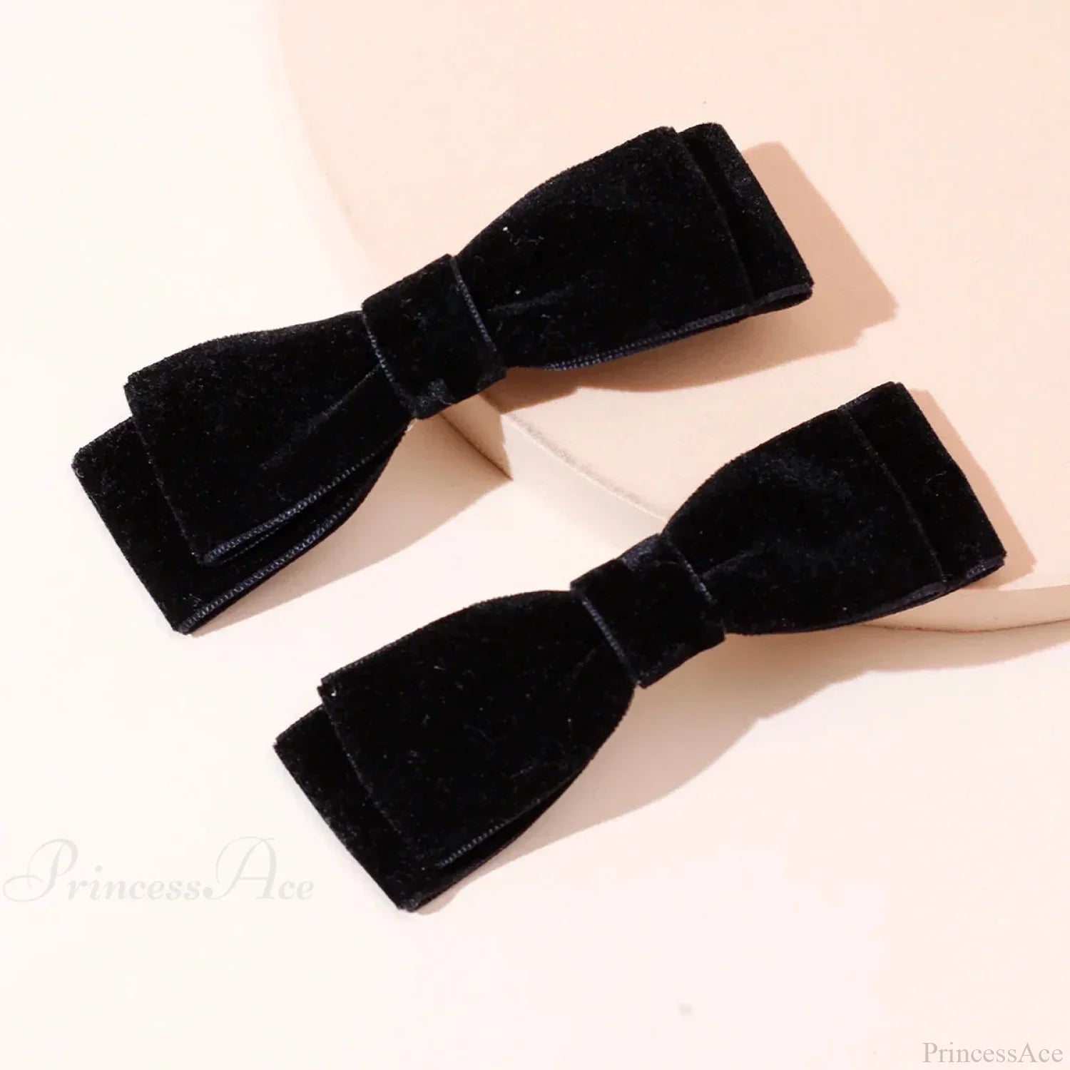 Velvet Black Head Bow Headdress - Hair Accessory