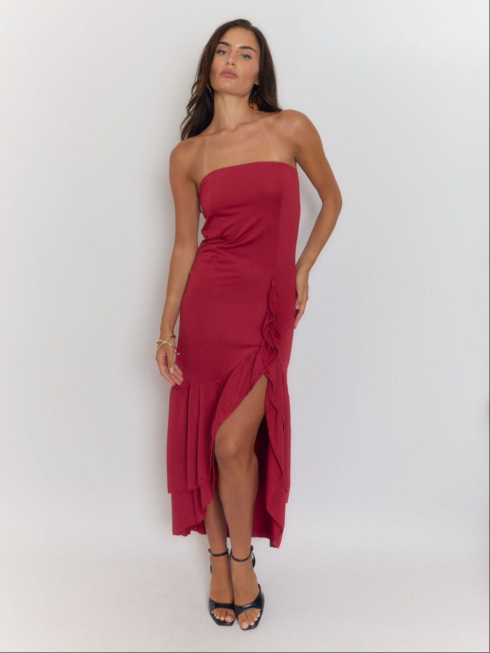 Vera Backless Split Maxi Dress