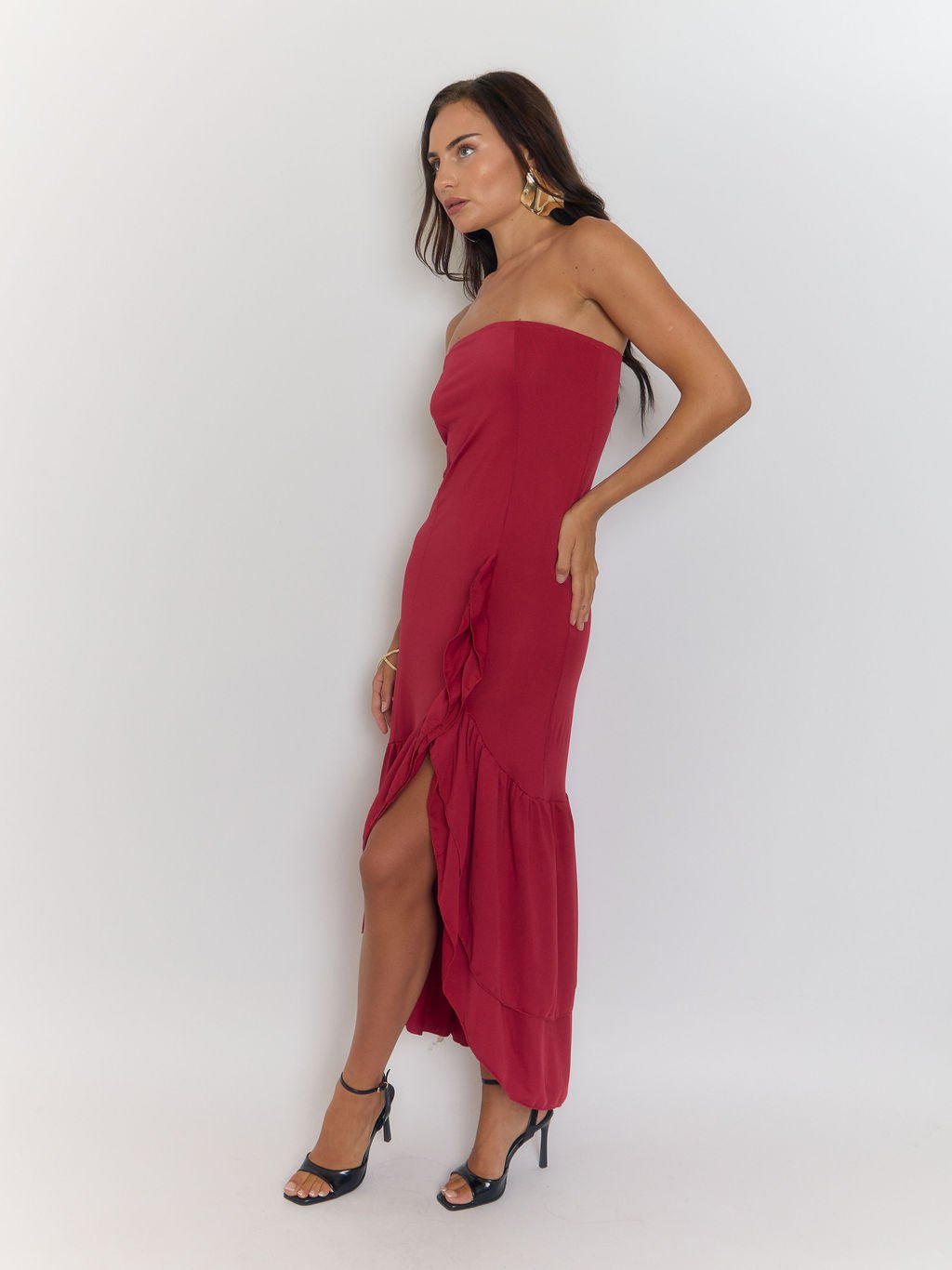 Vera Backless Split Maxi Dress
