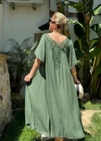 Iliana Boutique Embroidered Dress Chic Silhouette Collection
