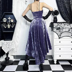 Victoria Velvet A-line Lace Midi Dress