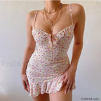Vintage Camisole Backless Mini Dress