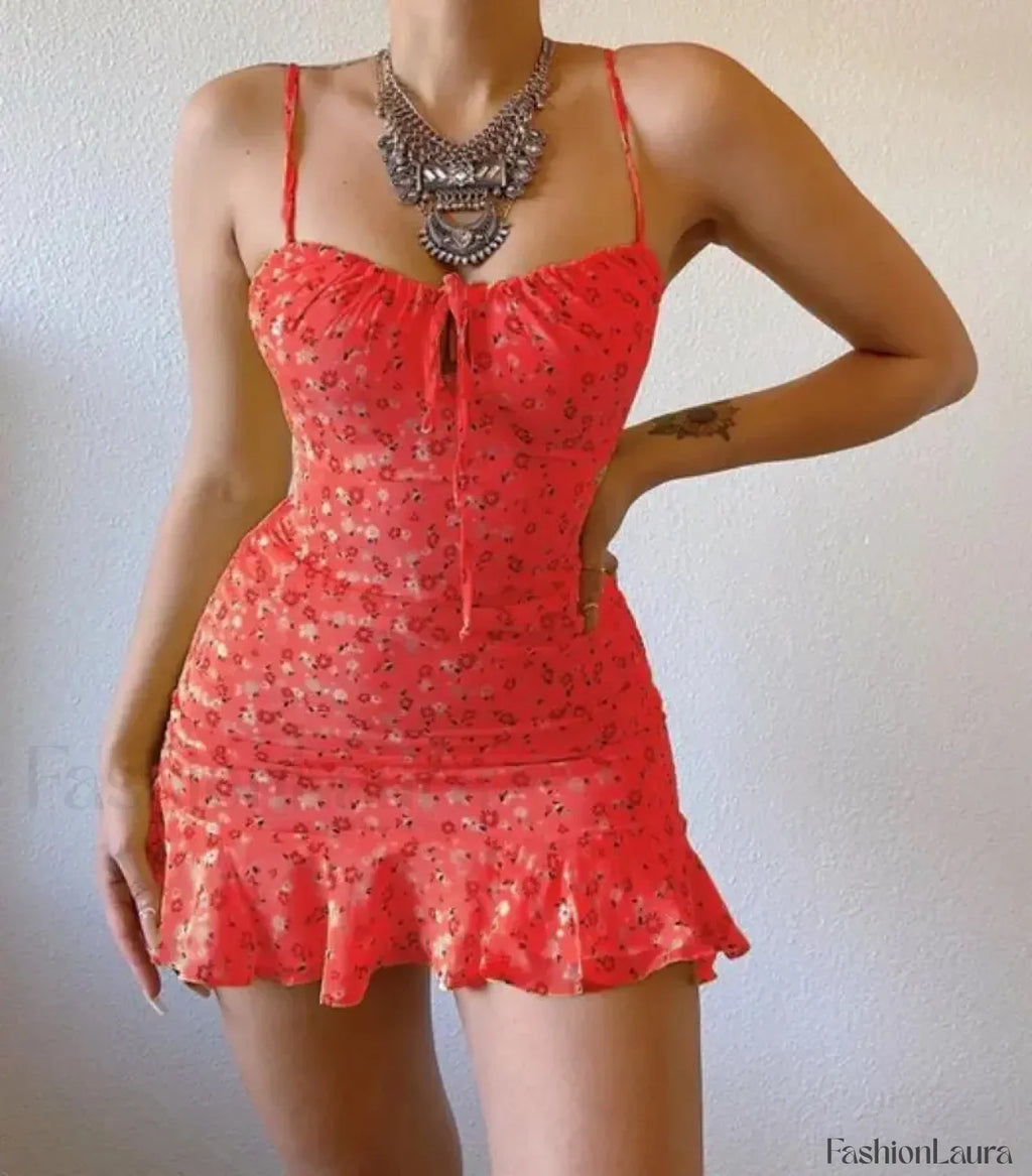 Camisole Backless Mini Dress