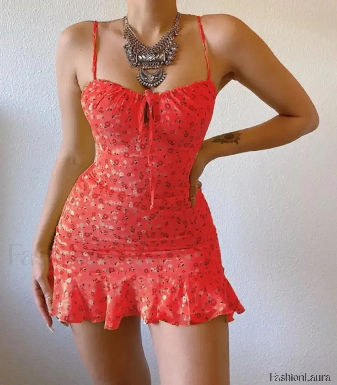Camisole Backless Mini Dress