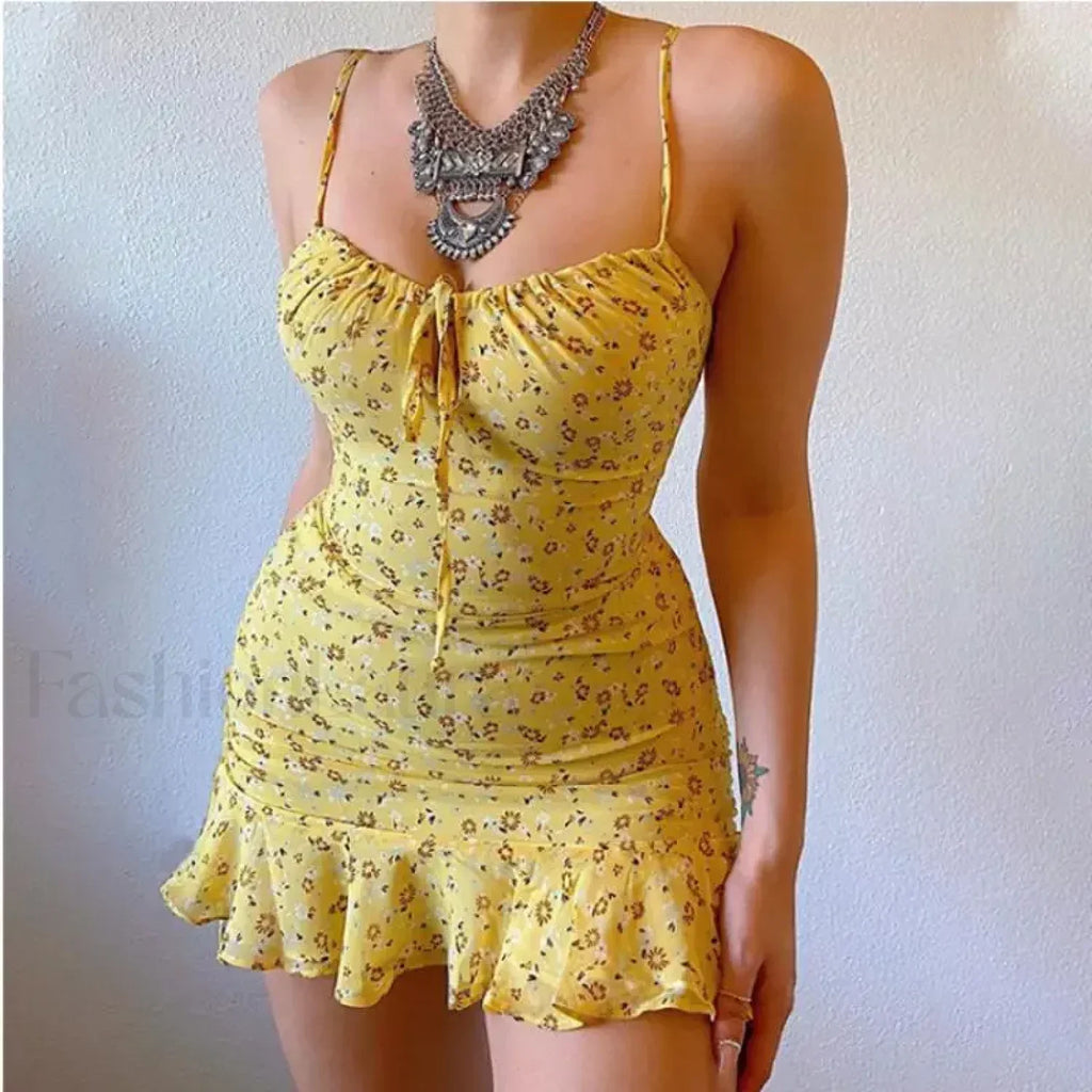 Camisole Backless Mini Dress