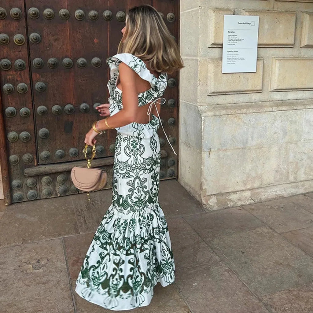 Vintage Cotton Floral Boho Dress