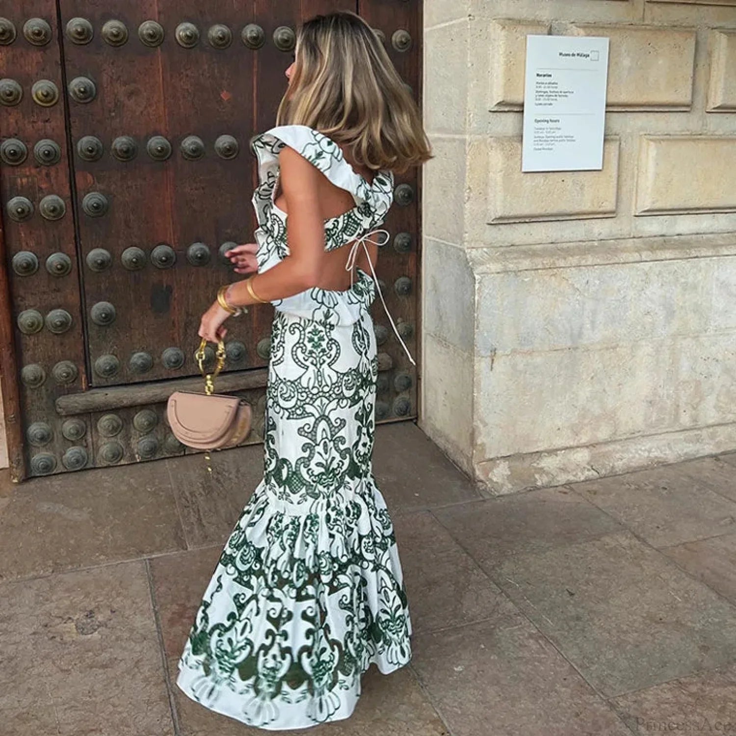 Vintage Cotton Floral Boho Dress