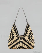Vintage Crochet Macrame Shoulder Bag