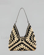 Vintage Crochet Macrame Shoulder Bag