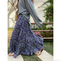 Vintage Floral Skirt for Women 2025 Summer High Waist Y2K