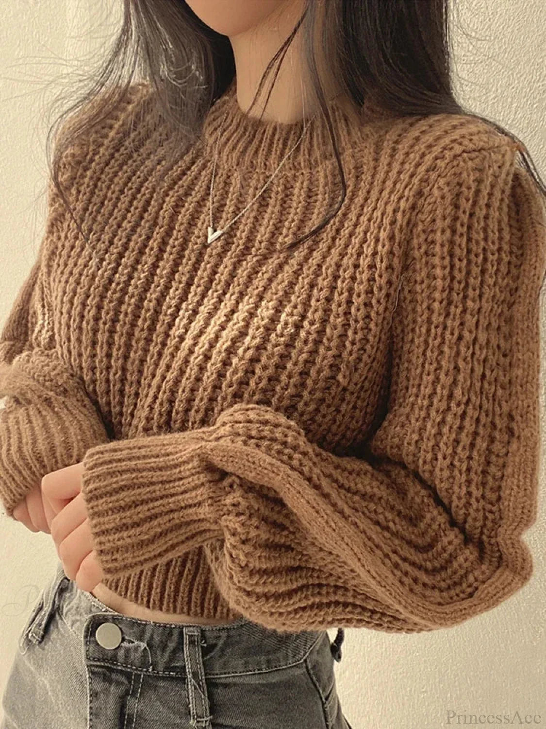 Vintage Lantern Long Sleeve Sweater