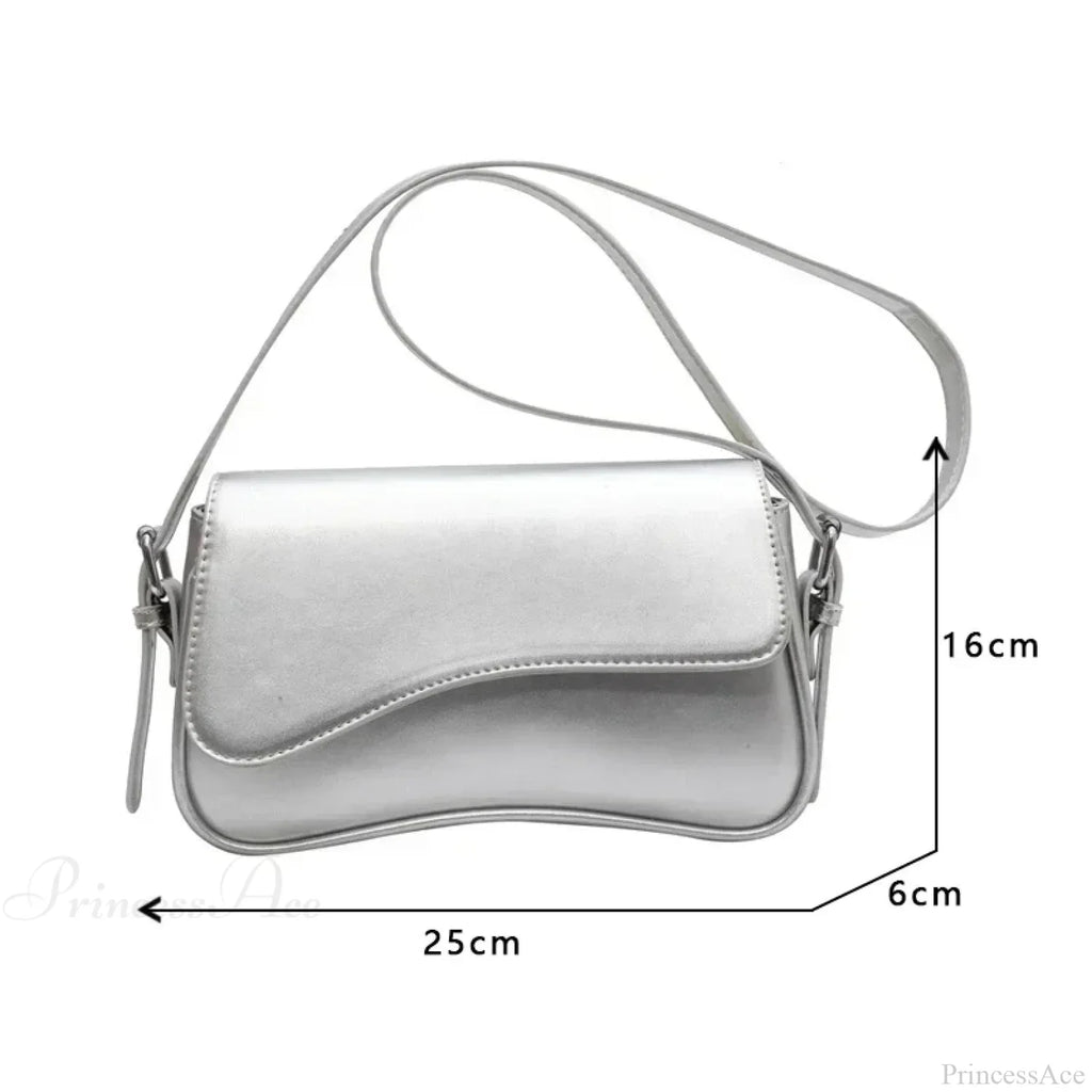 Vintage Leather Designer Crossbody Shoulder Bag