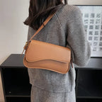 Vintage Leather Designer Crossbody Shoulder Bag