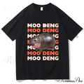 Vintage Streetwear Funny Meme Baby Hippo Unisex Cotton Graphic Men Women T-Shirts Clothing Moo Deng