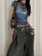Vintage Y2K Dark Jeans Strap