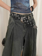 Vintage Y2K Dark Jeans Strap