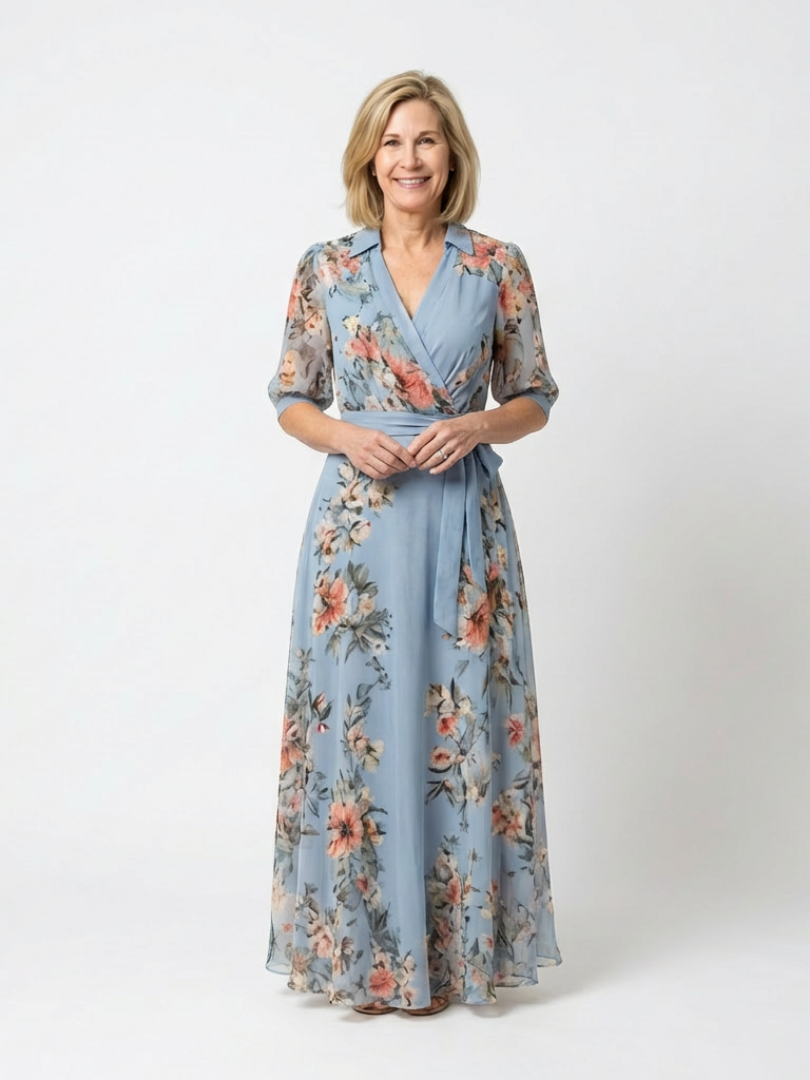 Saskia | Wrap V-Neck Dress