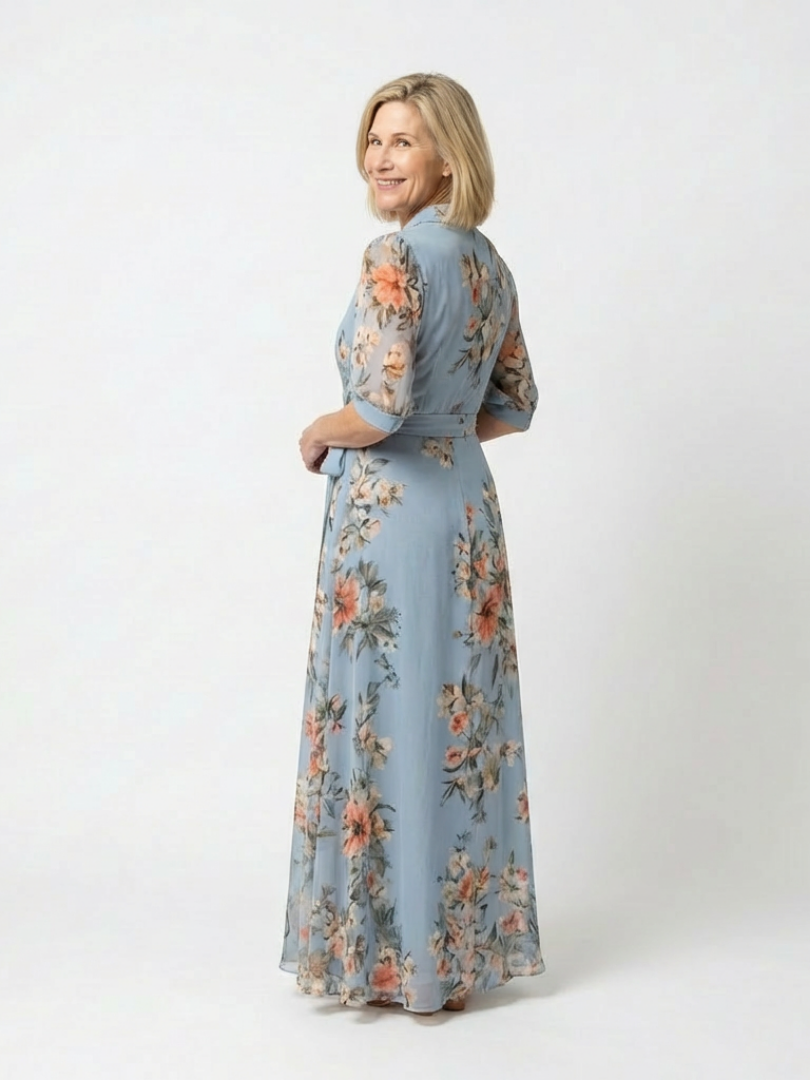 Saskia | Wrap V-Neck Dress