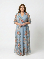 Saskia | Wrap V-Neck Dress
