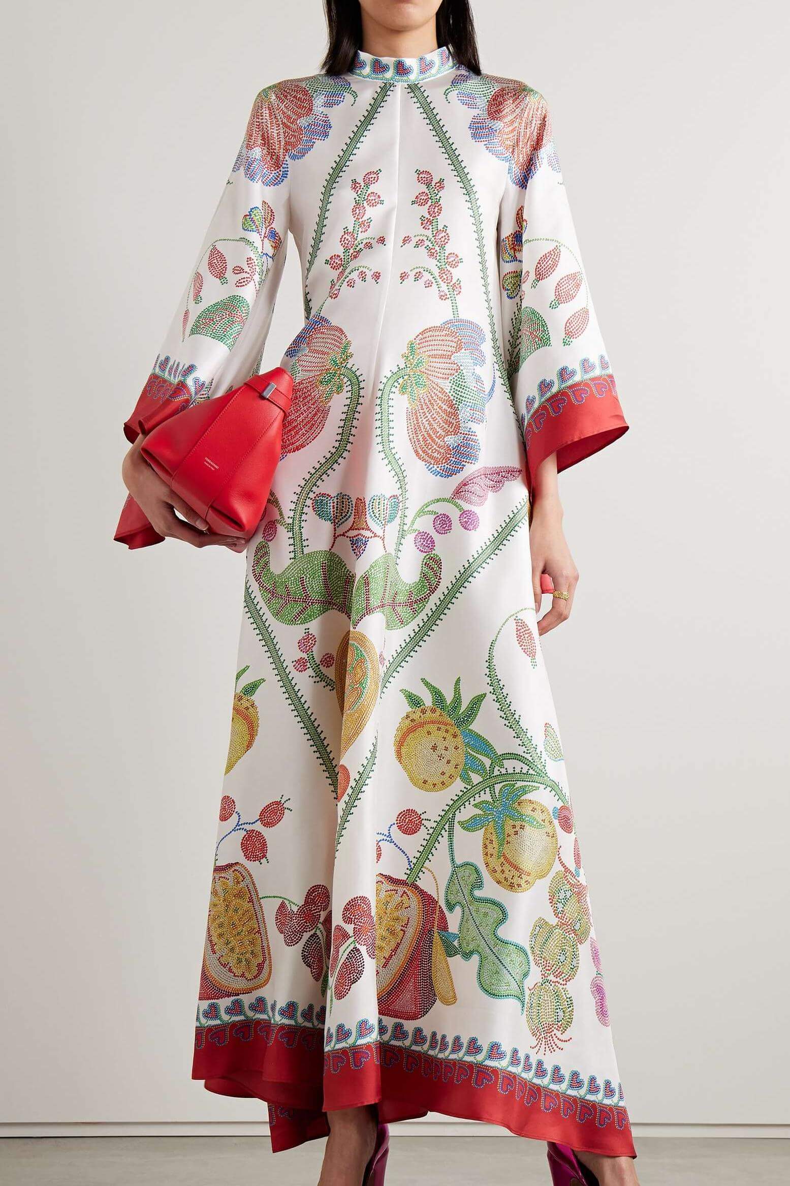 Katherine Elevated Printed Maxi Dress Chic Silhouette Collection