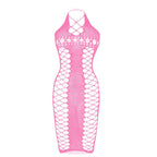 Halter side hollow out backless cut out midi dress  | Festival Outfits Women